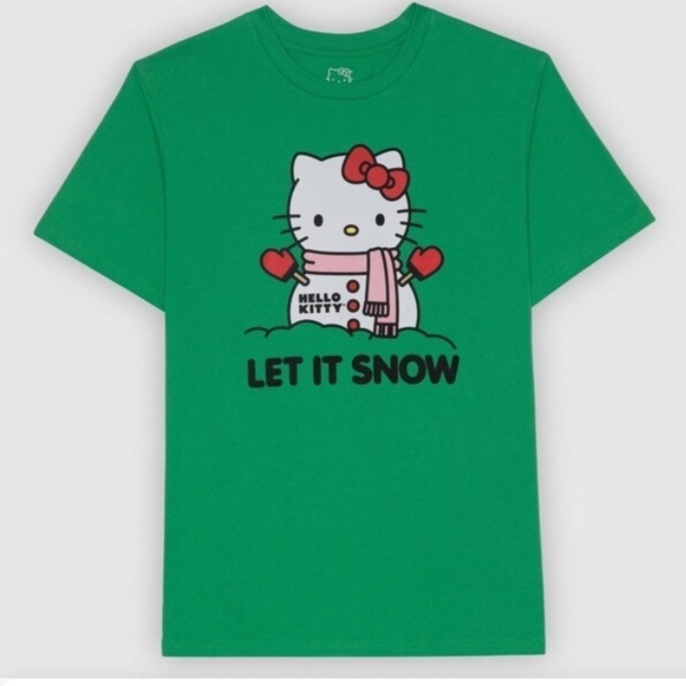 Hello kitty let it snow tshirt nwt